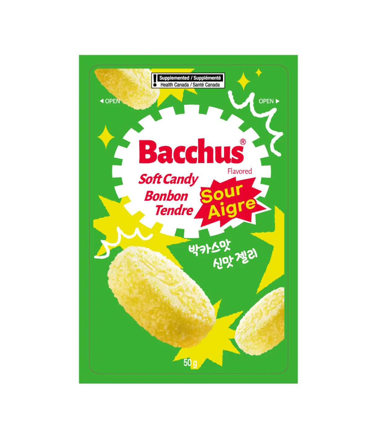 Dong-A - Bacchus Flavored Soft Candy (Sour) 50g
