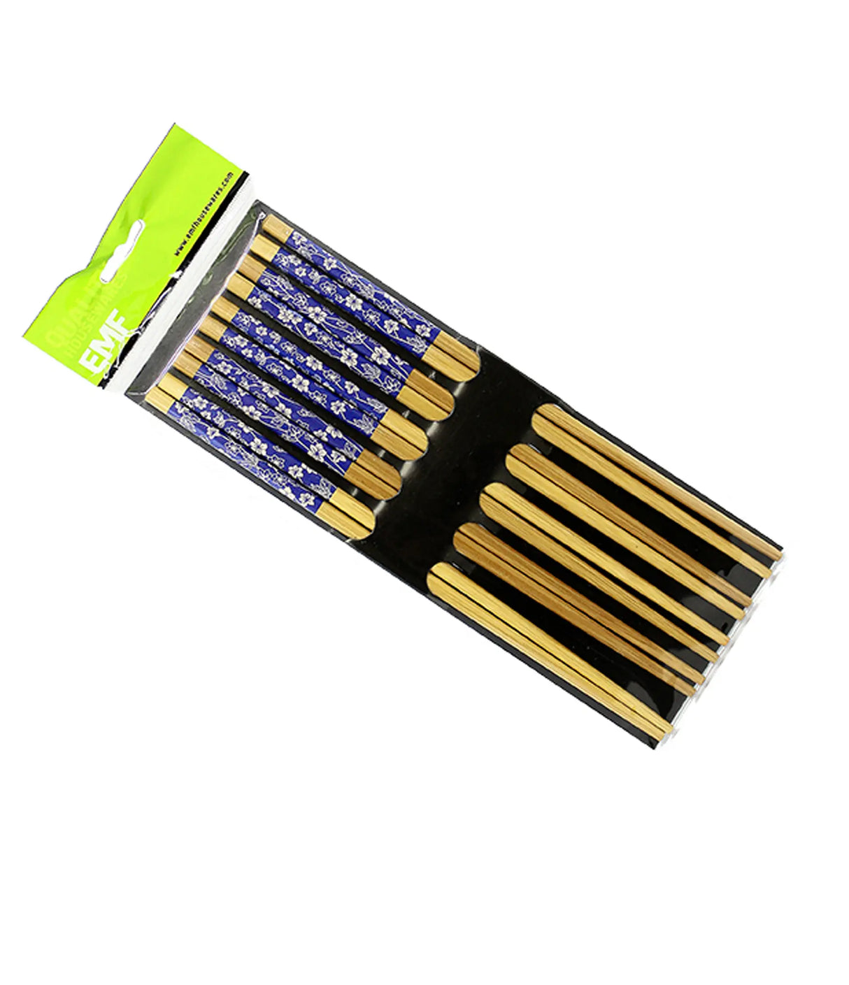 EMF - 5-Pair Bamboo Chopsticks (Flower) 22.5cm