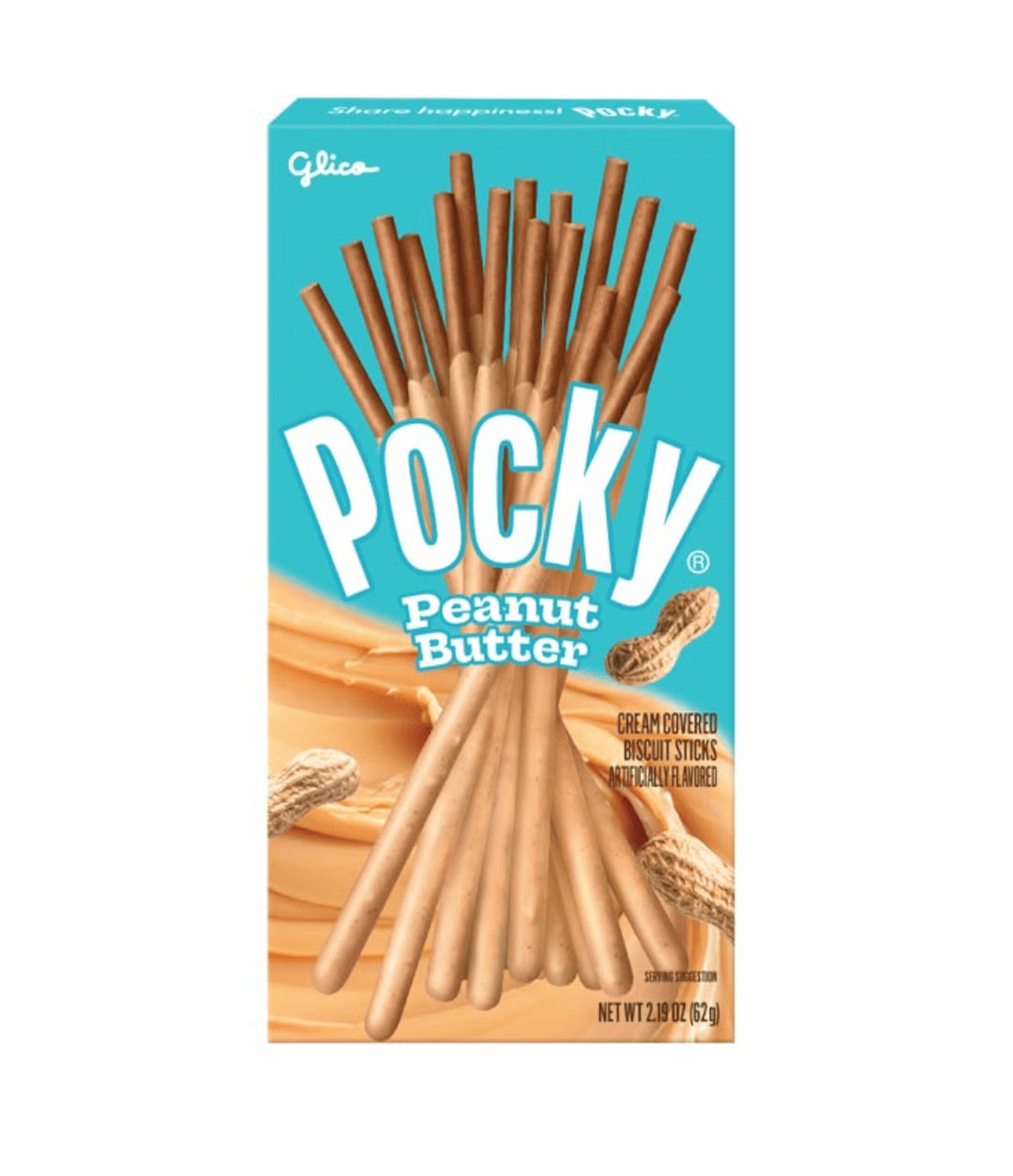 Glico - Pocky Biscuit Sticks Peanut Butter Cream Coated 62g