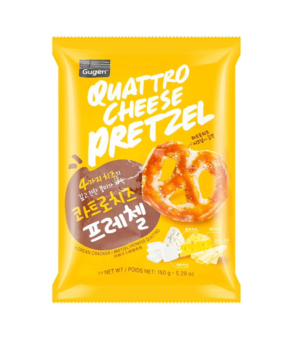 Gugen - Quattro Cheese Pretzel 150g