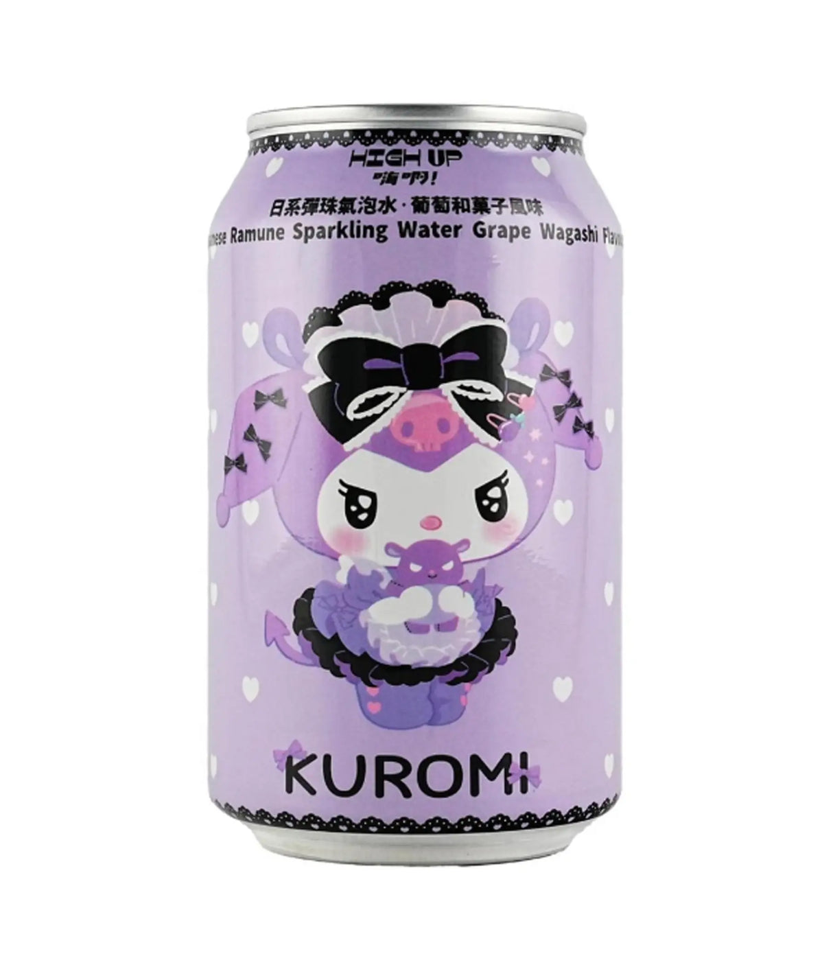 High Up - Kuromi Japanese Ramune Sparkling Water (Grape Wagashi) 330ml
