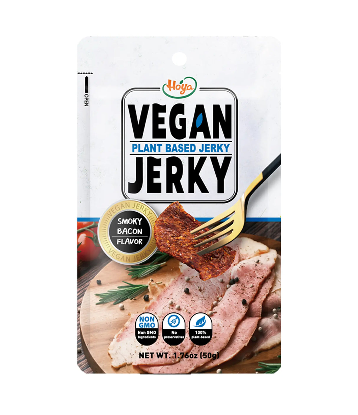 Hoya - Vegan Plant Based Jerky (Smoky Bacon) 50g