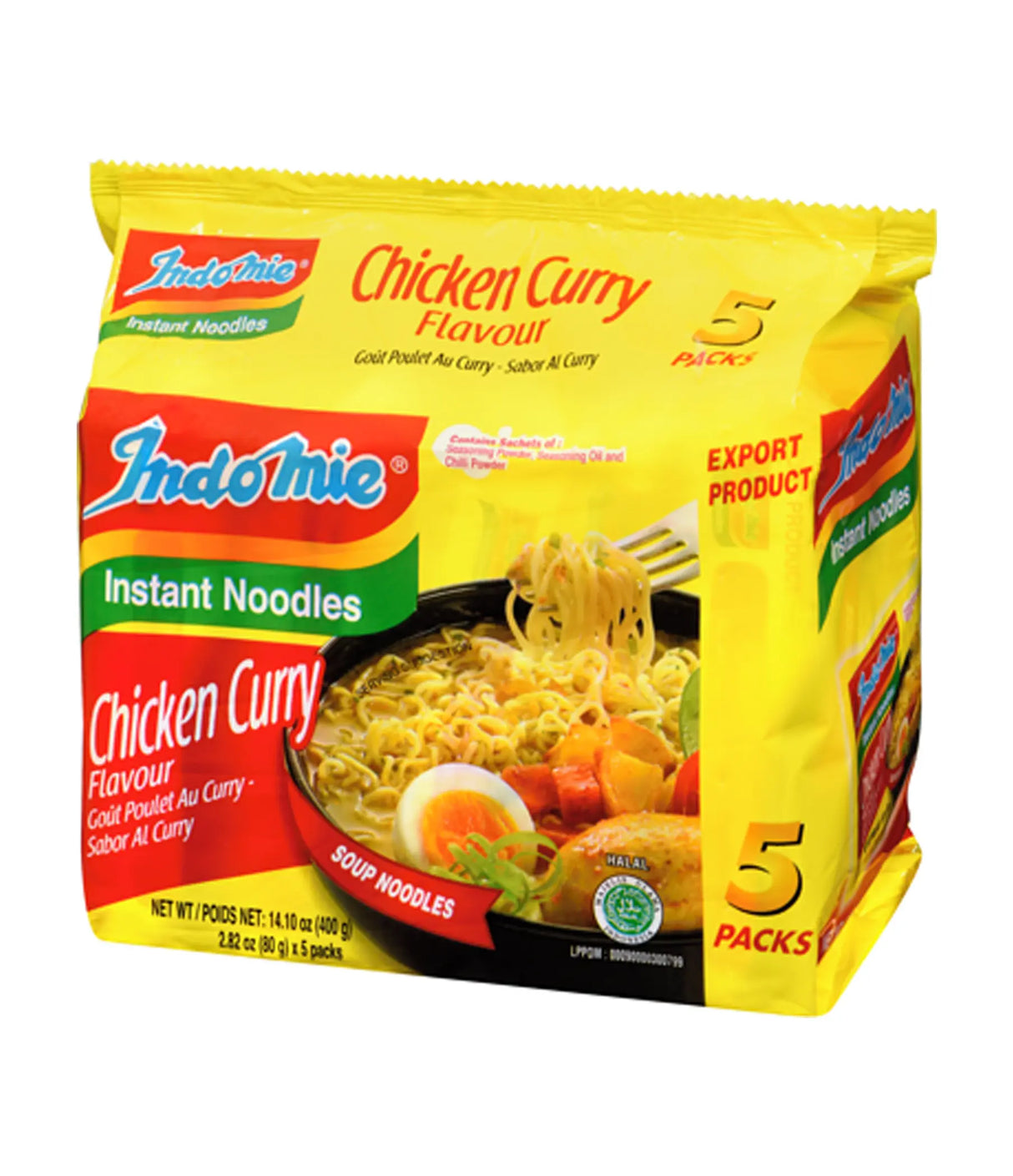 Indomie - Instant Noodles (Chicken Curry Flavour) 5x80g