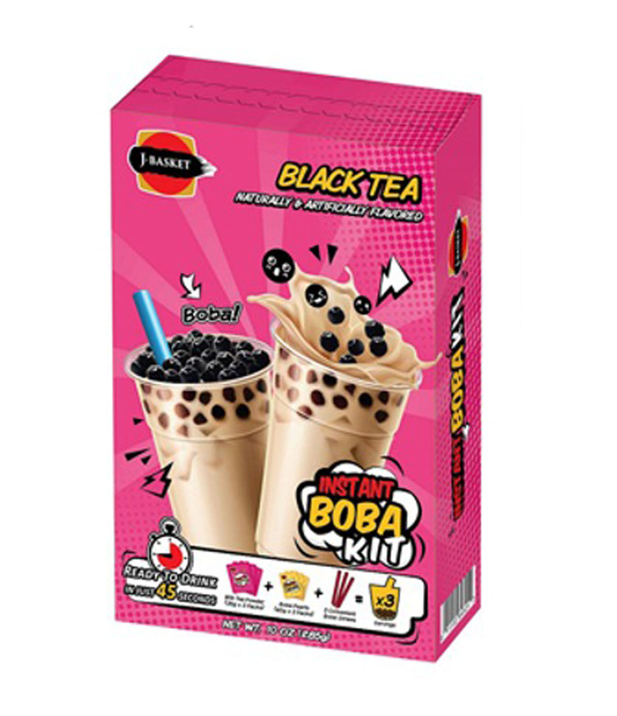 J-Basket - Instant Boba Kit (Black Tea) 285g