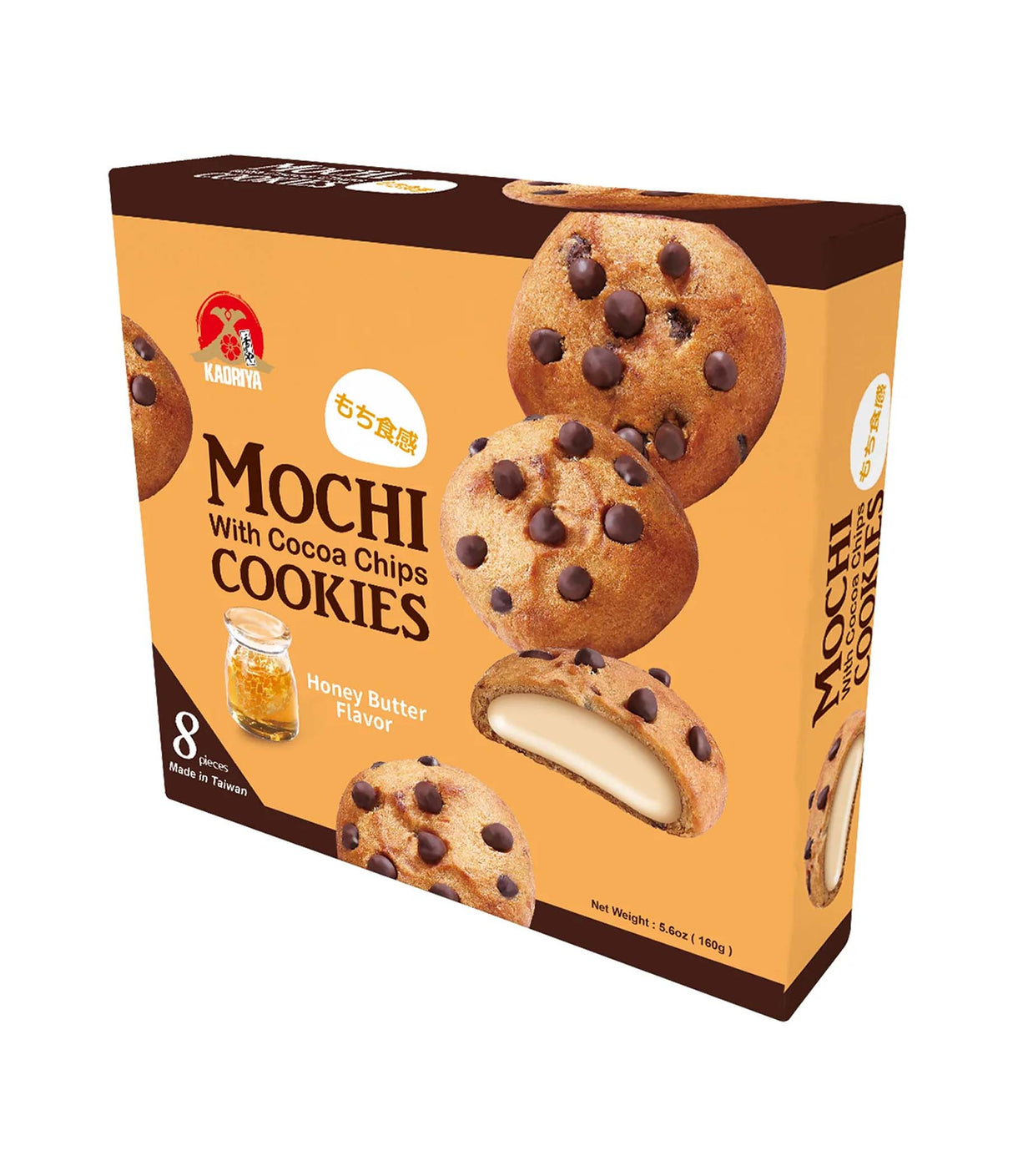 Kaoriya - Mochi with Cocoa Chips Cookies (Honey Butter Flavor) 160g