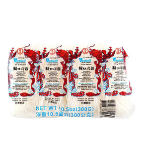 Multiple packages of Long Pin - Lungkow Vermicelli (Bean Thread) 300g, total weight 10.5 oz (300g each), with red and white packaging.