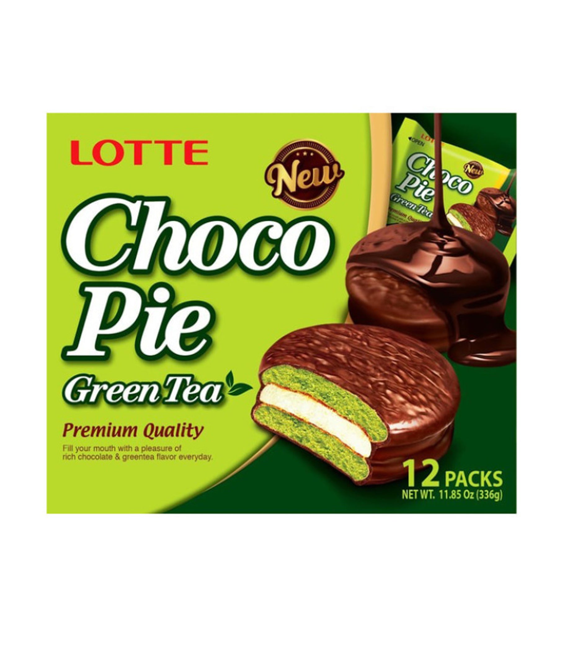 Lotte - Choco Pie (Green Tea) 336g – Haisue
