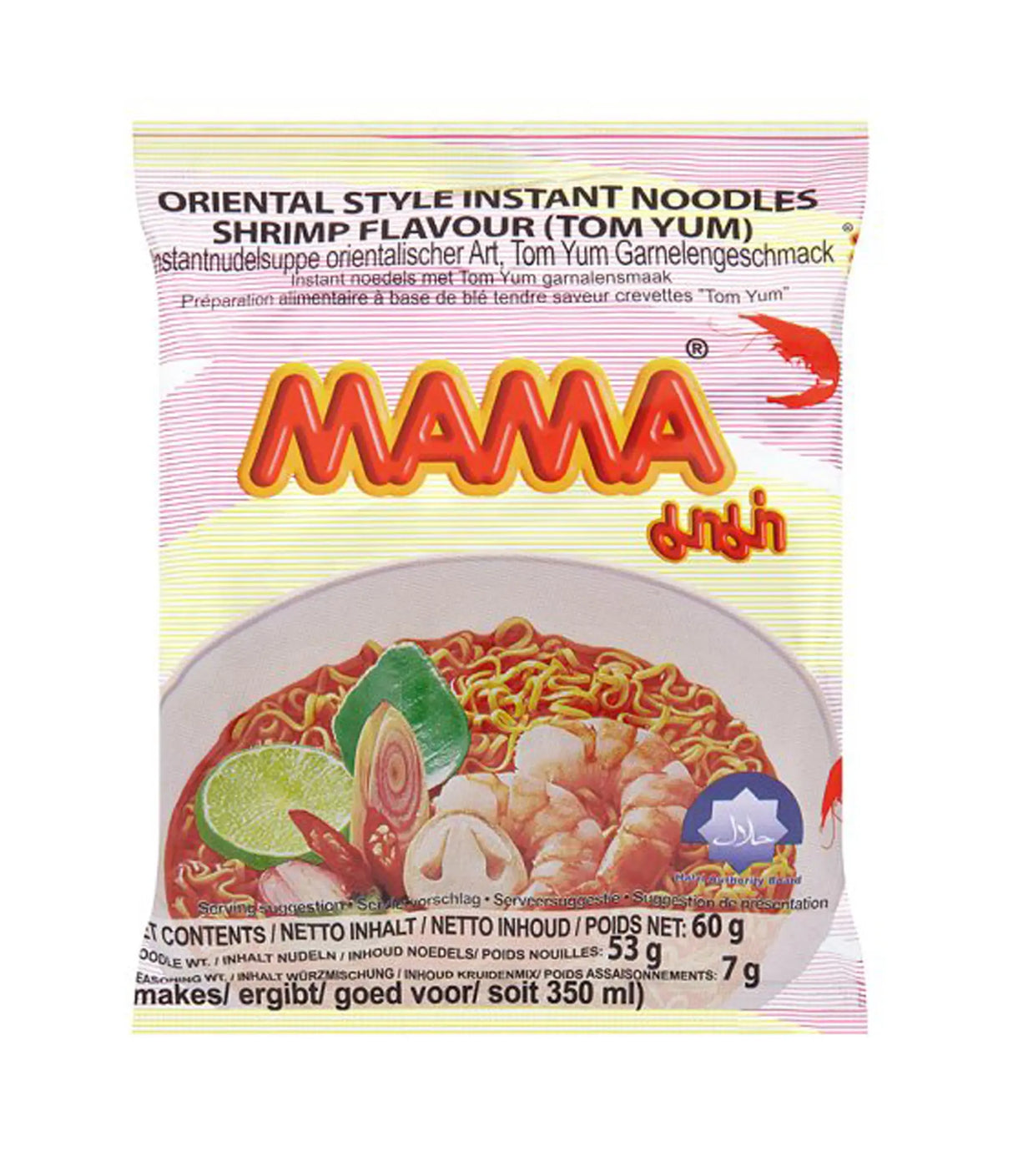 Mama - Oriental Style Instant Noodles (Shrimp Tom Yum Flavour) 60g