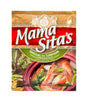 A package of Mama Sita's Sinigang sa Sampalok (shrimp sour soup) powder, featuring a gold and red wrapper with a photo of shrimp in soup on the front.