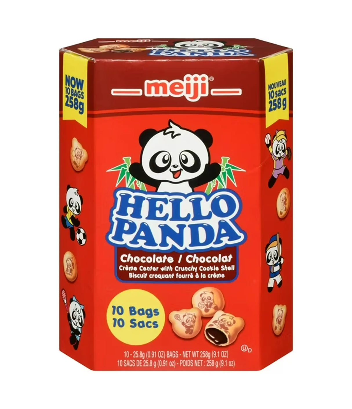 Meiji - Hello Panda Biscuits with Chocolate Flavored Filling 258g