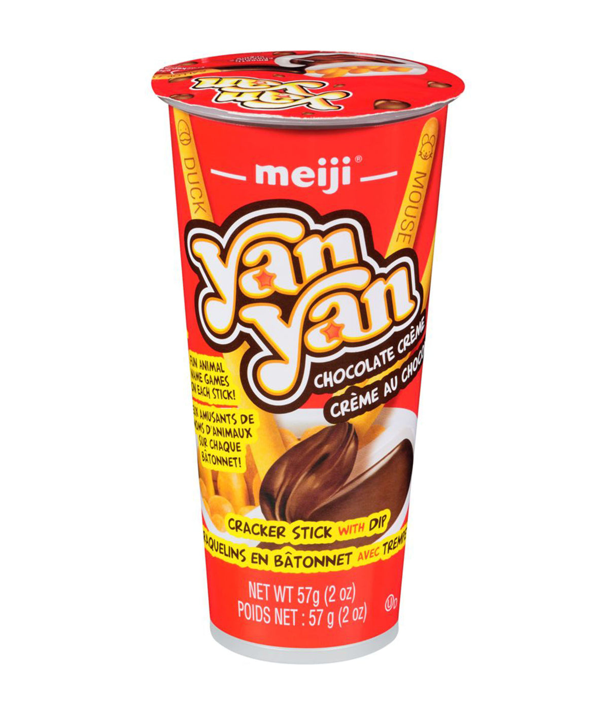 Meiji - Yan Yan Cracker Stick with Dip (Chocolate Creme) 57g