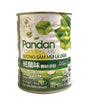 A 19oz can of Pandan Flavoured Jelly from Hong Lee Brand, featuring a white and green label with illustrations of jelly cubes, set against a plain white background.
