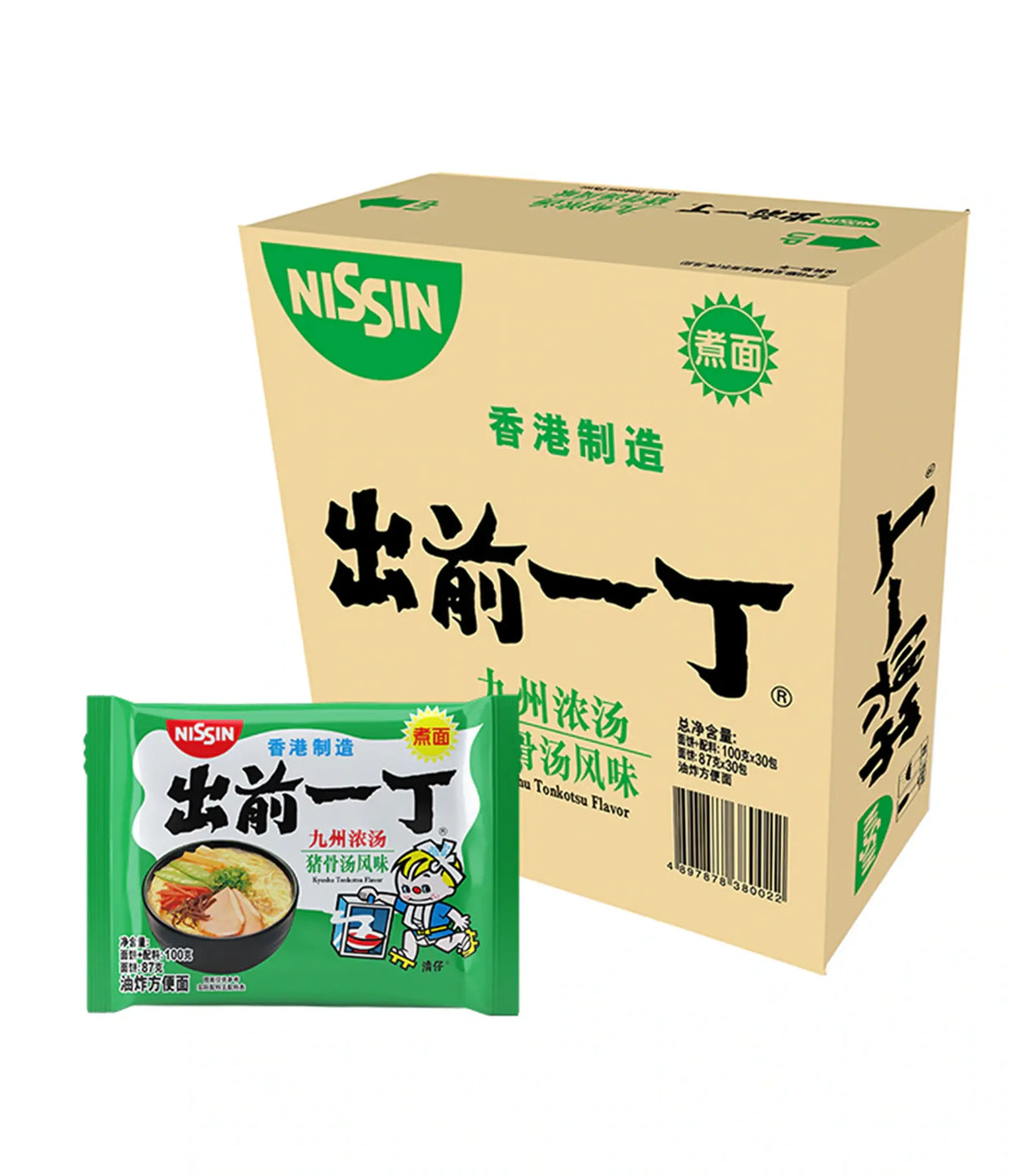 Nissin - Instant Noodles (Tonkotsu Flavour) 6x5x100g