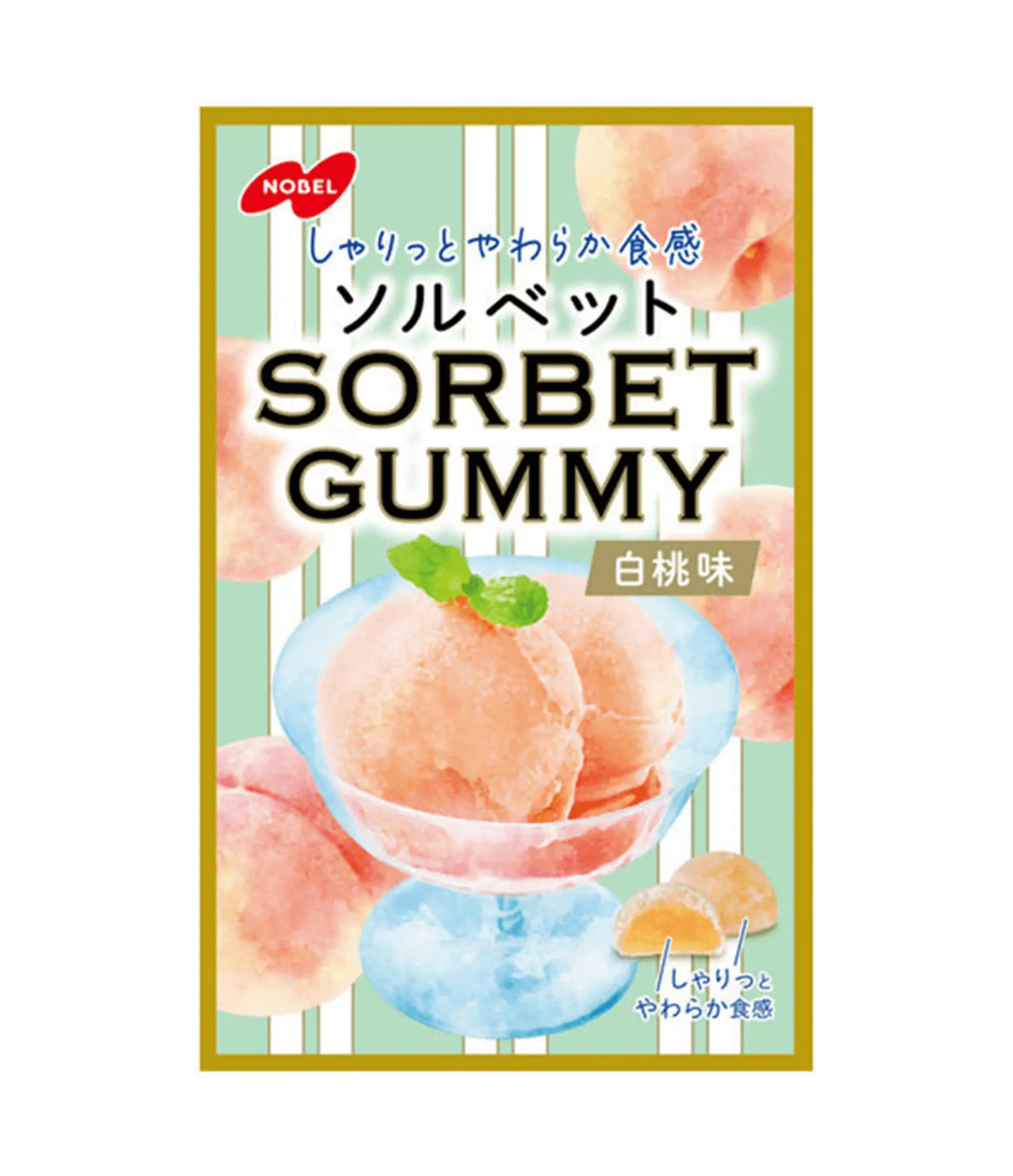 Nobel - Sorbet Gummy (White Peach) 50g