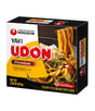 Nongshim Yaki Udon Teriyaki flavor noodle package on a white background