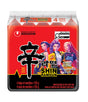 Nongshim Shin Ramyun packaging with four characters on a red background
