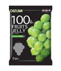 Oizumi 100% Fruits Jelly in Mascot flavor, featuring a black package with a large green grape graphic and white text.
