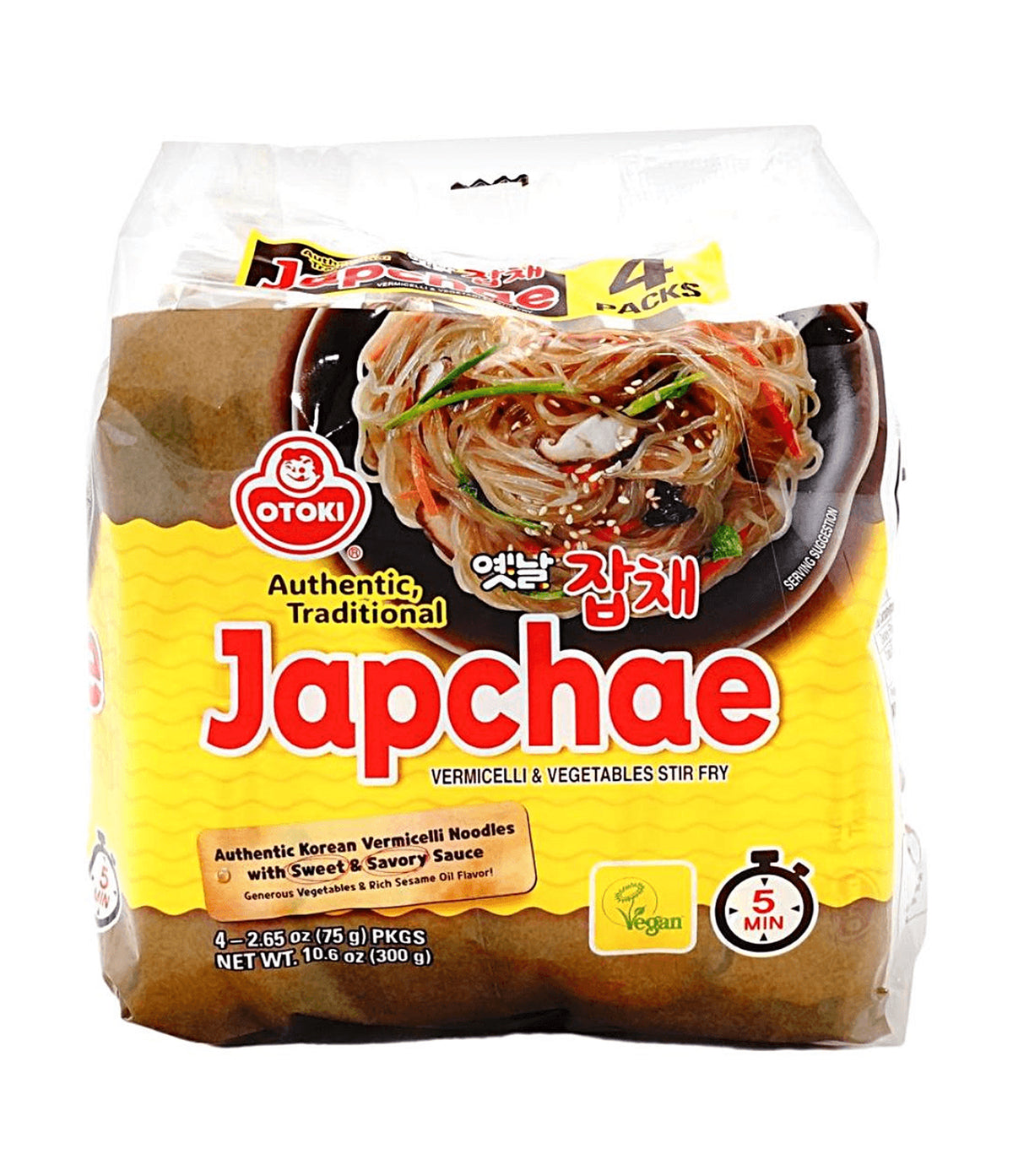 Ottogi - Japchae Vermicelli & Vegetables Stir Fry 4x75g