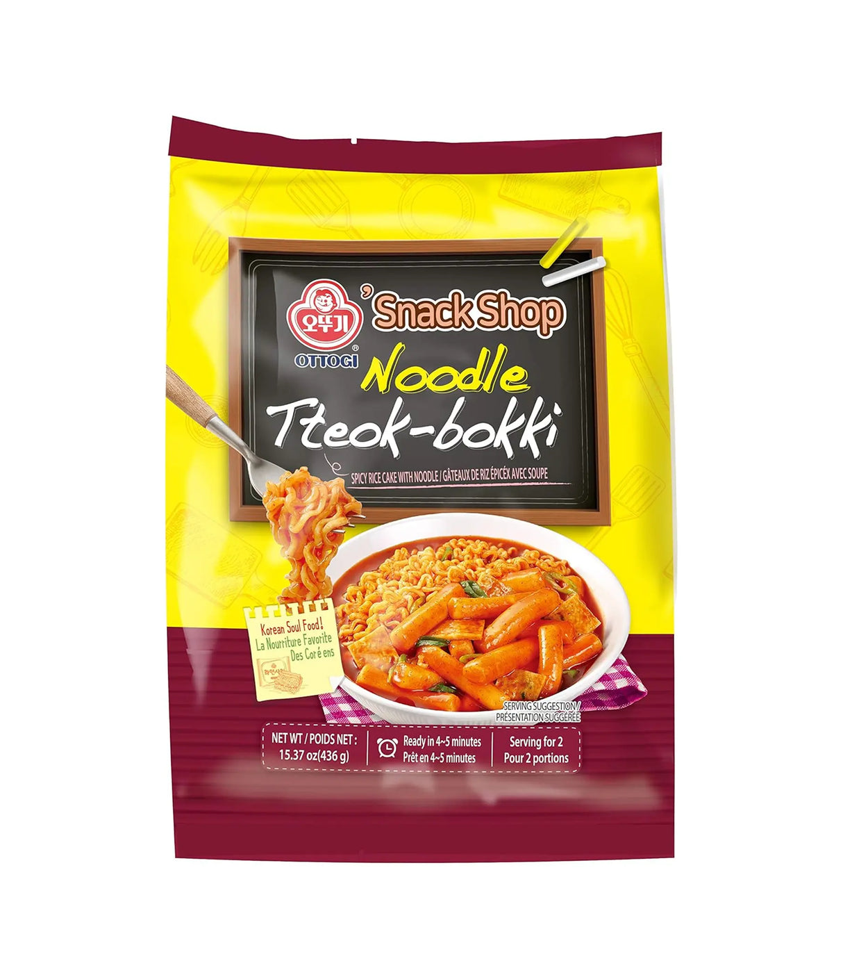 Ottogi - Spicy Rice Cake (Tteok-bokki) with Noodle 436g