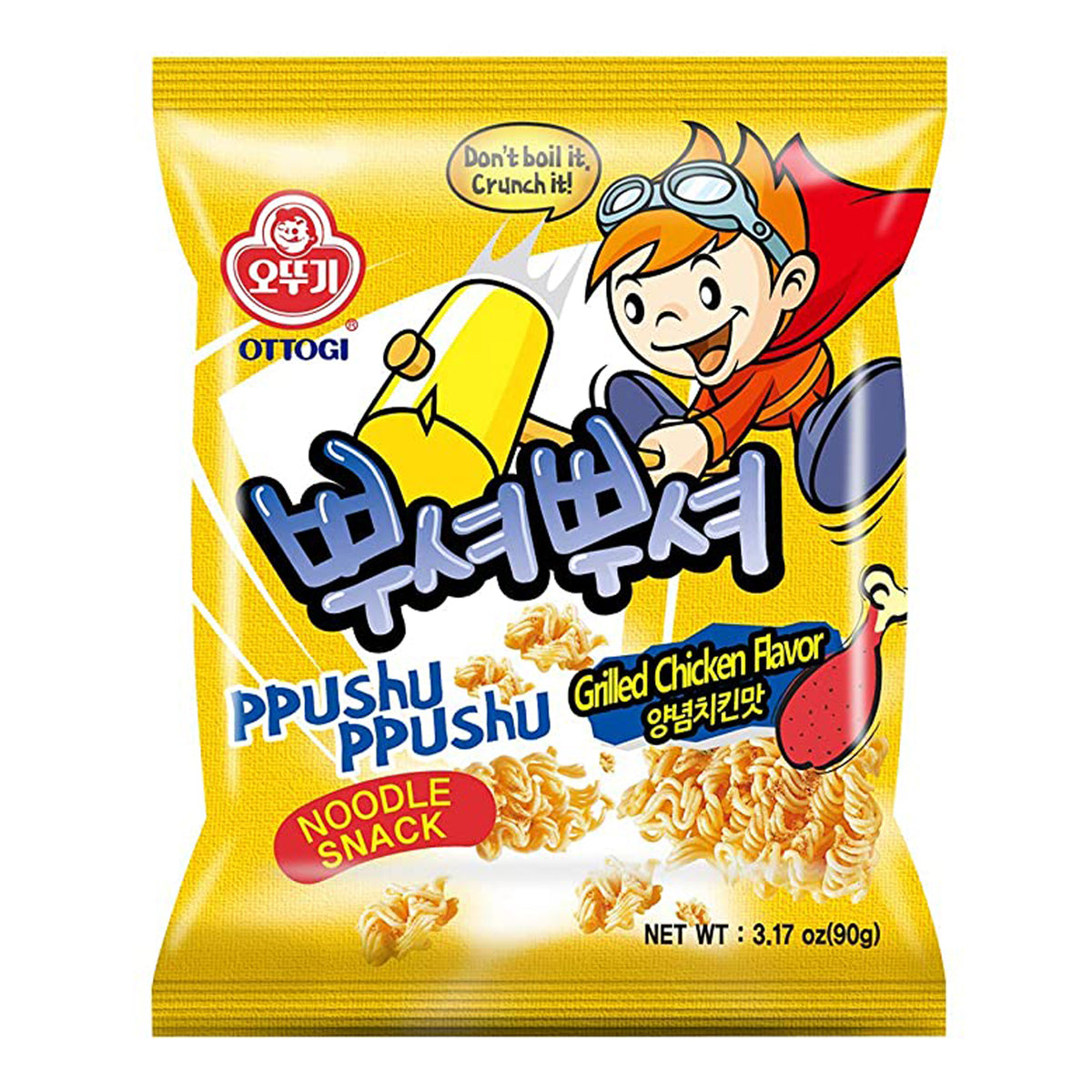 Ottogi - Ppushu Ppushu Noodle Snack (Grilled Chicken Flavor) 90g – Haisue