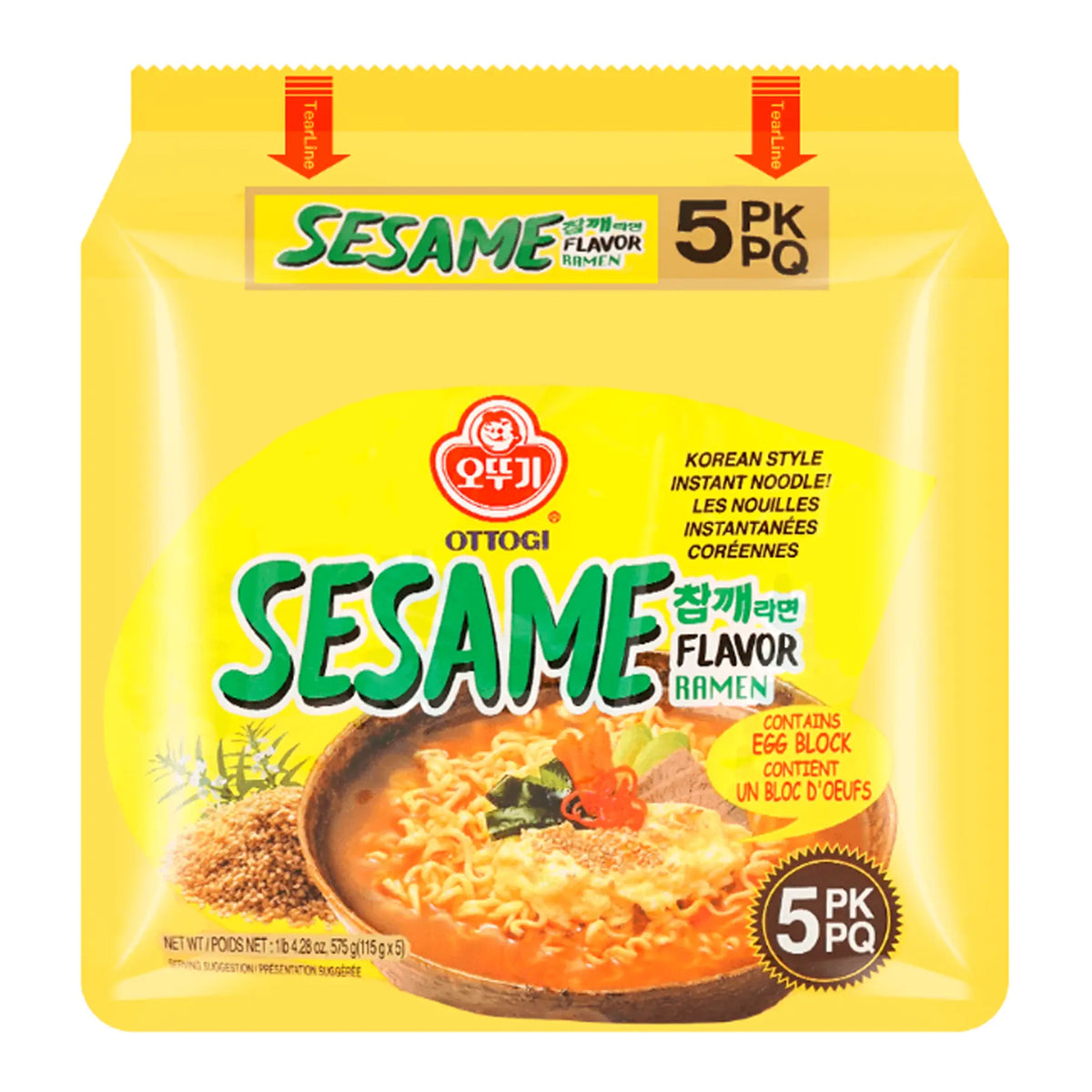 Ottogi - Sesame Flavor Ramen 5x115g – Haisue