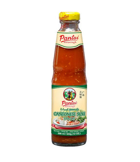 A bottle of Pantai Cantonese Suki Sauce with a yellow cap and label, displaying the product name and the number 300ml.