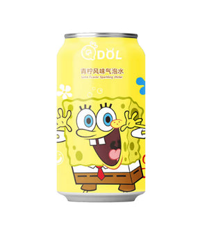 Can with cartoon character on a white background