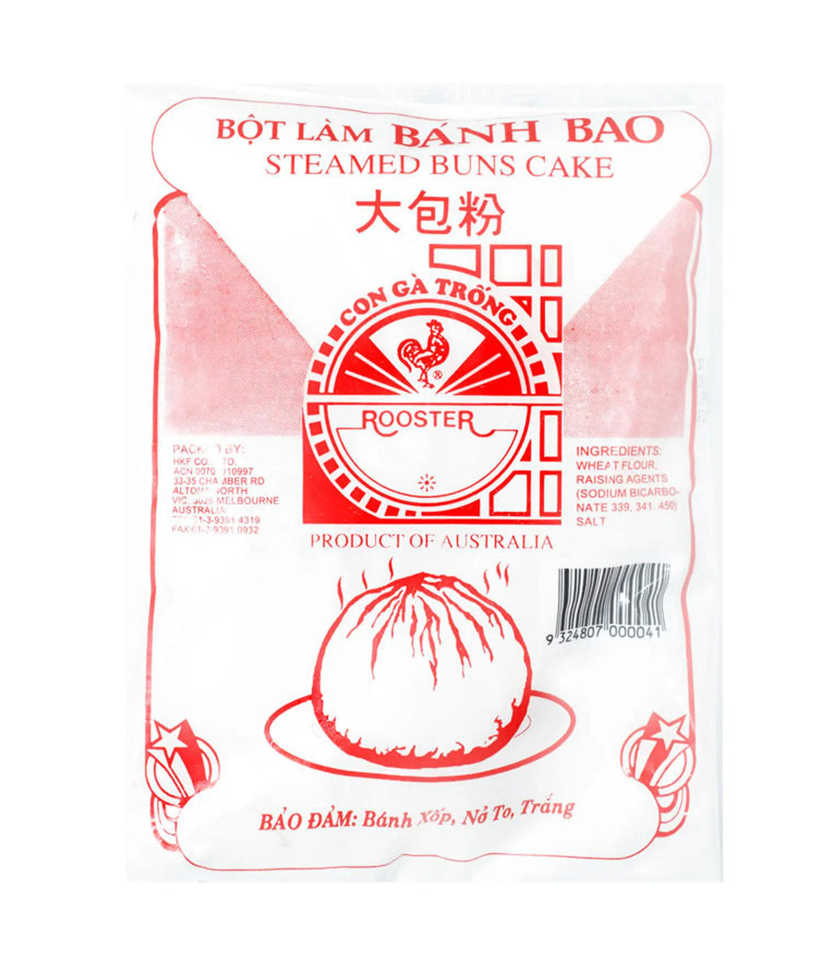 Rooster - Steamed Buns Cake Flour (Banh Bao) 397g