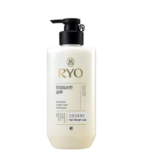 Shampoo bottle with RYO branding on a white background