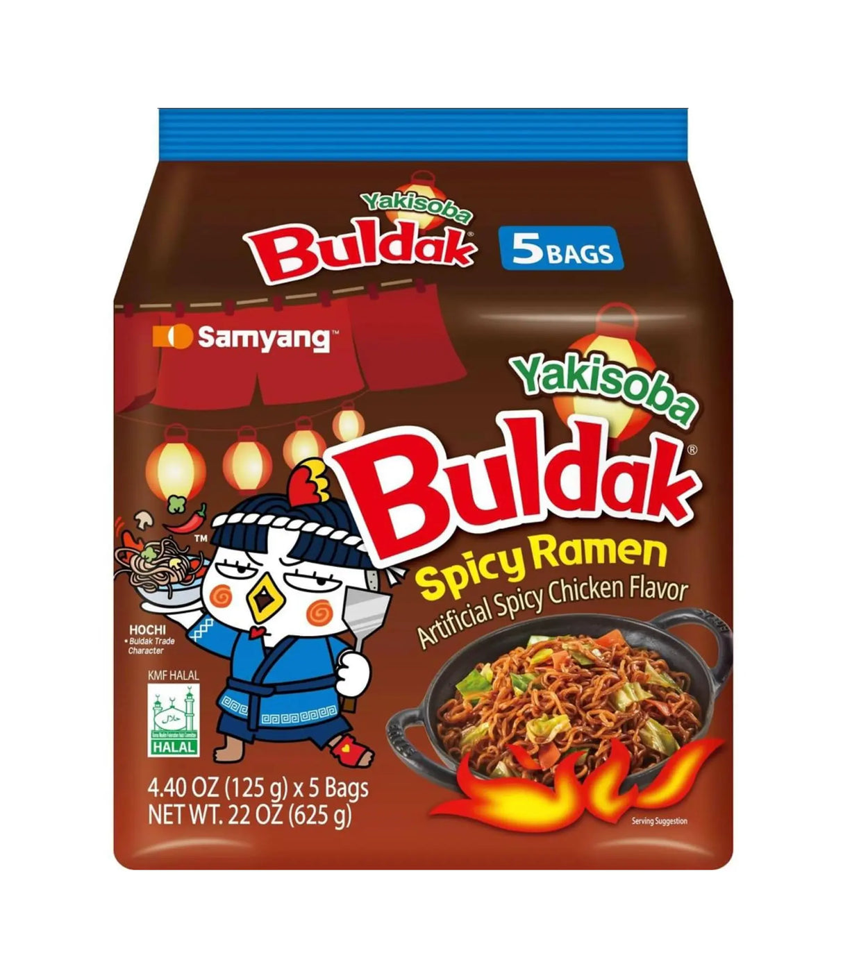 Samyang - Spicy Chicken Buldak Noodle (Yakisoba) 5x125g