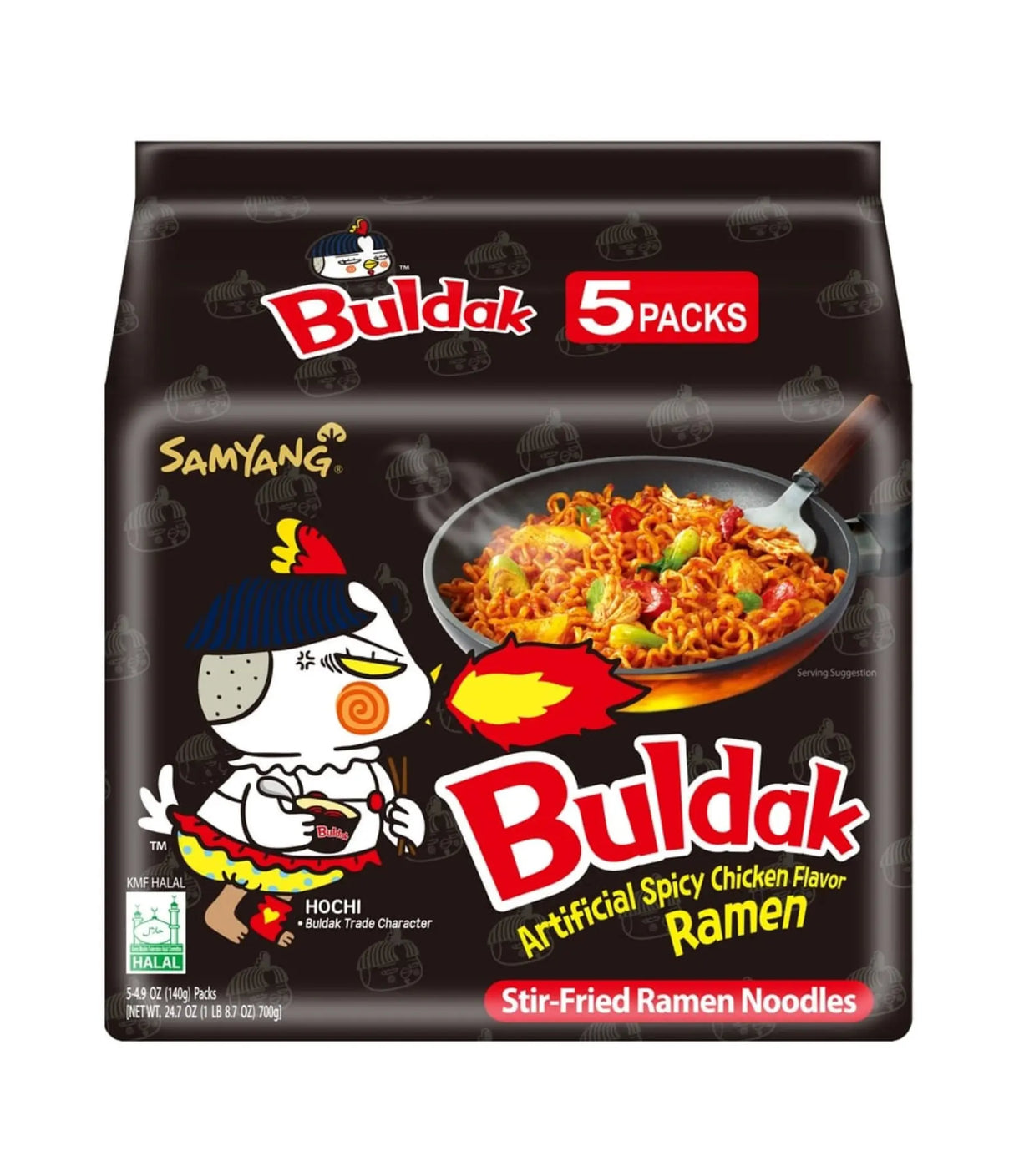 Samyang - Spicy Chicken Buldak Noodle 5x140g