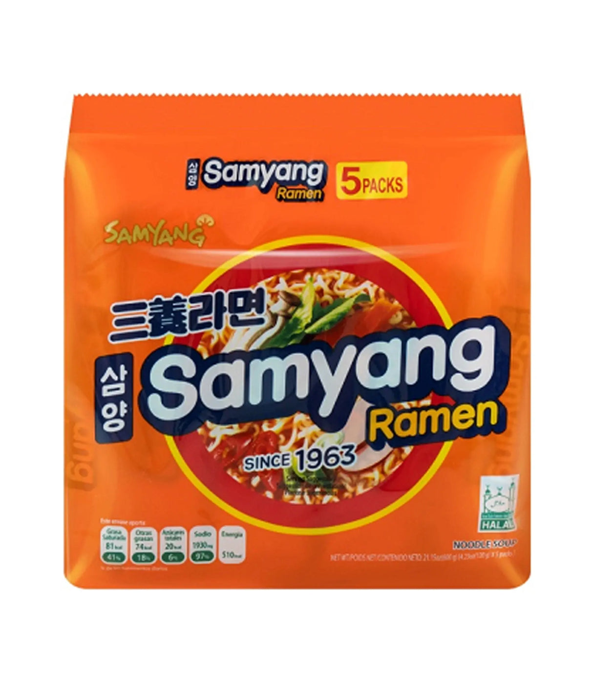 Samyang - Ramen Noodle Soup 5x120g