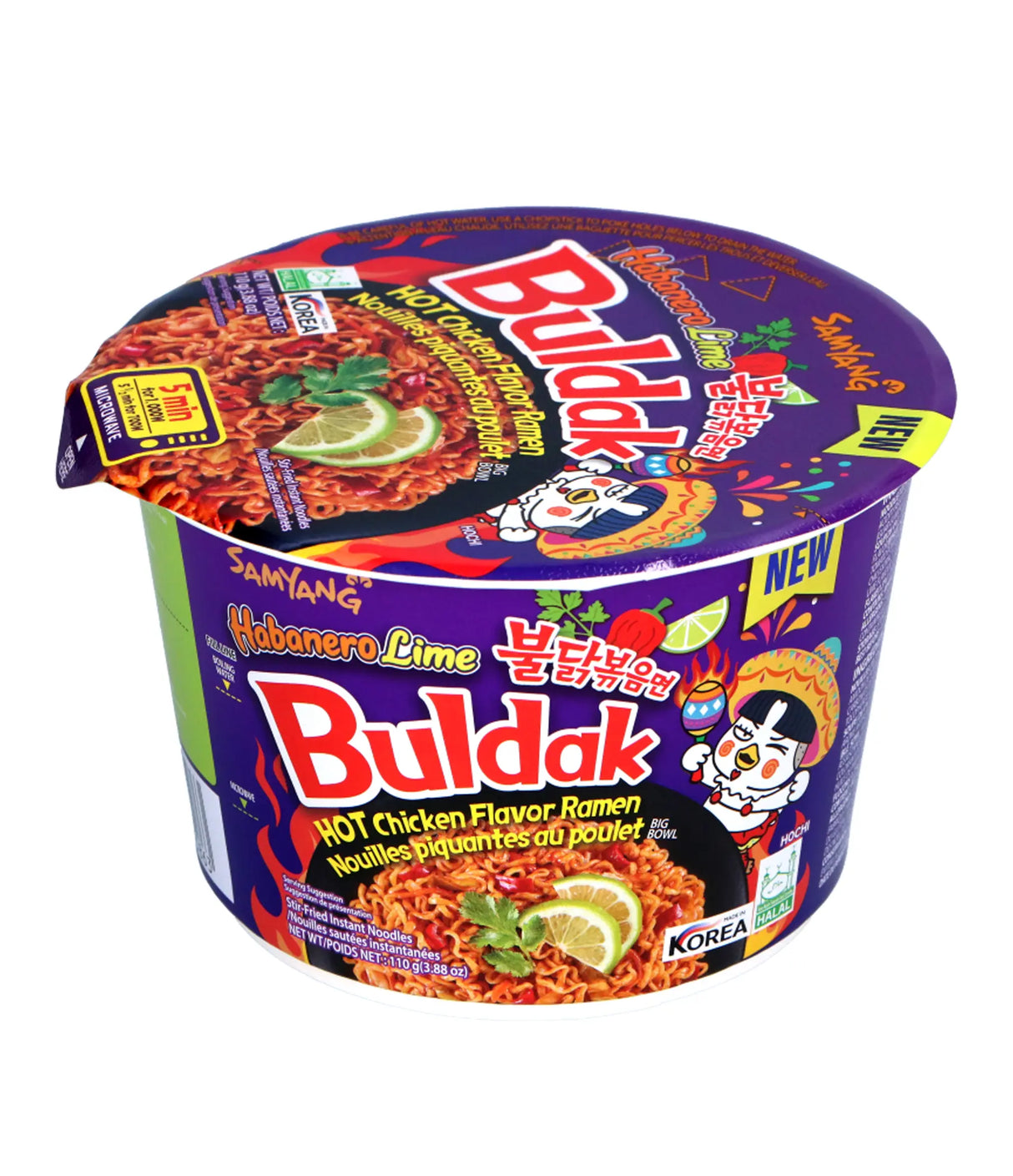 Samyang - Spicy Chicken Buldak Noodle (Habanero Lime) 16x105g