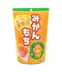 A package of Seiki Orange Mochi featuring an illustration of mochi with a character and a green border.