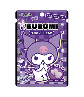 Kuromi character packaging with purple background
