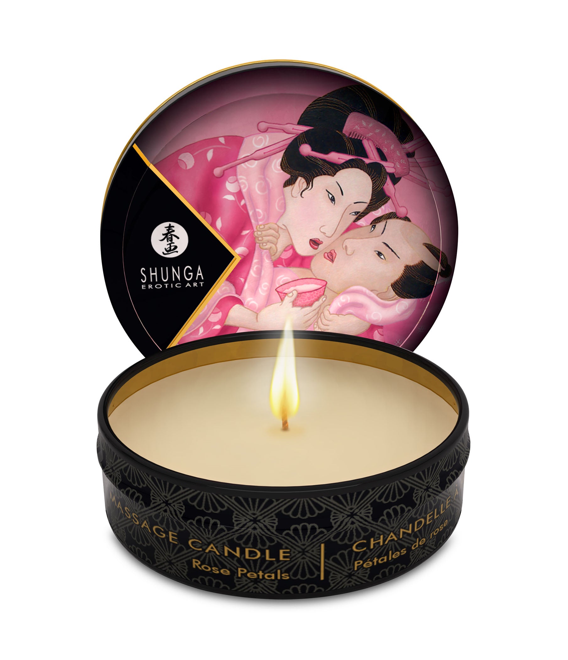 Shunga - Mini Massage Candle Rose Petals 30ml | Haisue