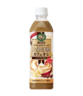 Bottle of Suntory BOSS coffee drink on a white background