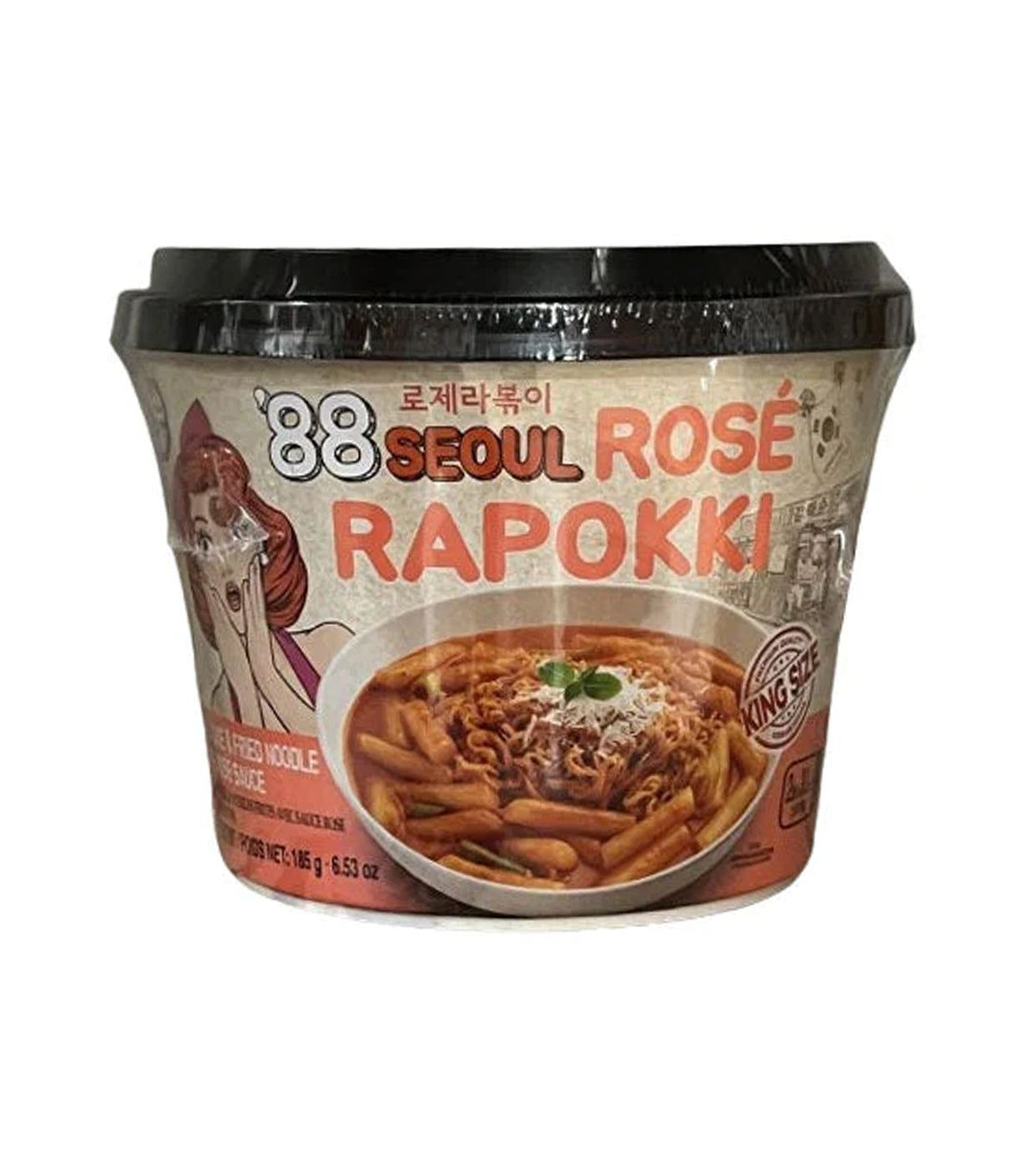 Surasang - Rapokki Rice Cake & Fried Noodle with Rosé Sauce 185g