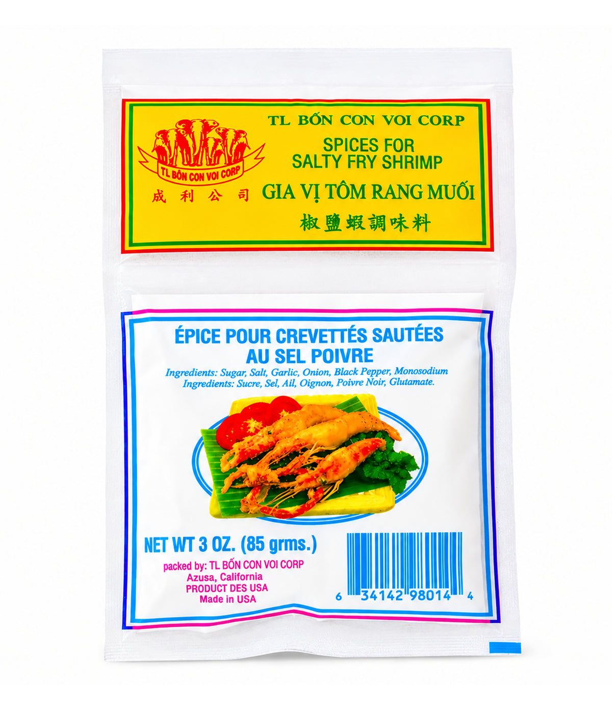 TL Bon Con Voi Corp - Spices for Salty Fry Shrimp 85g