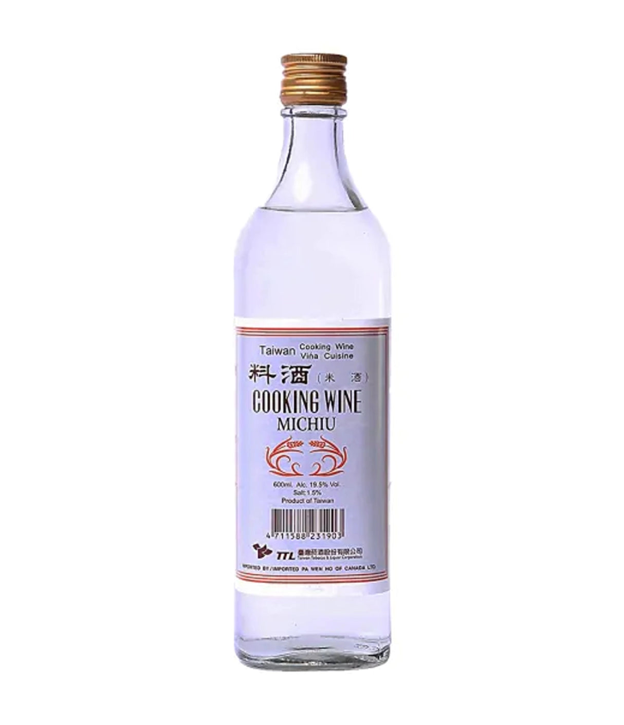 TTL - Taiwan Cooking Wine Michiu 600ml