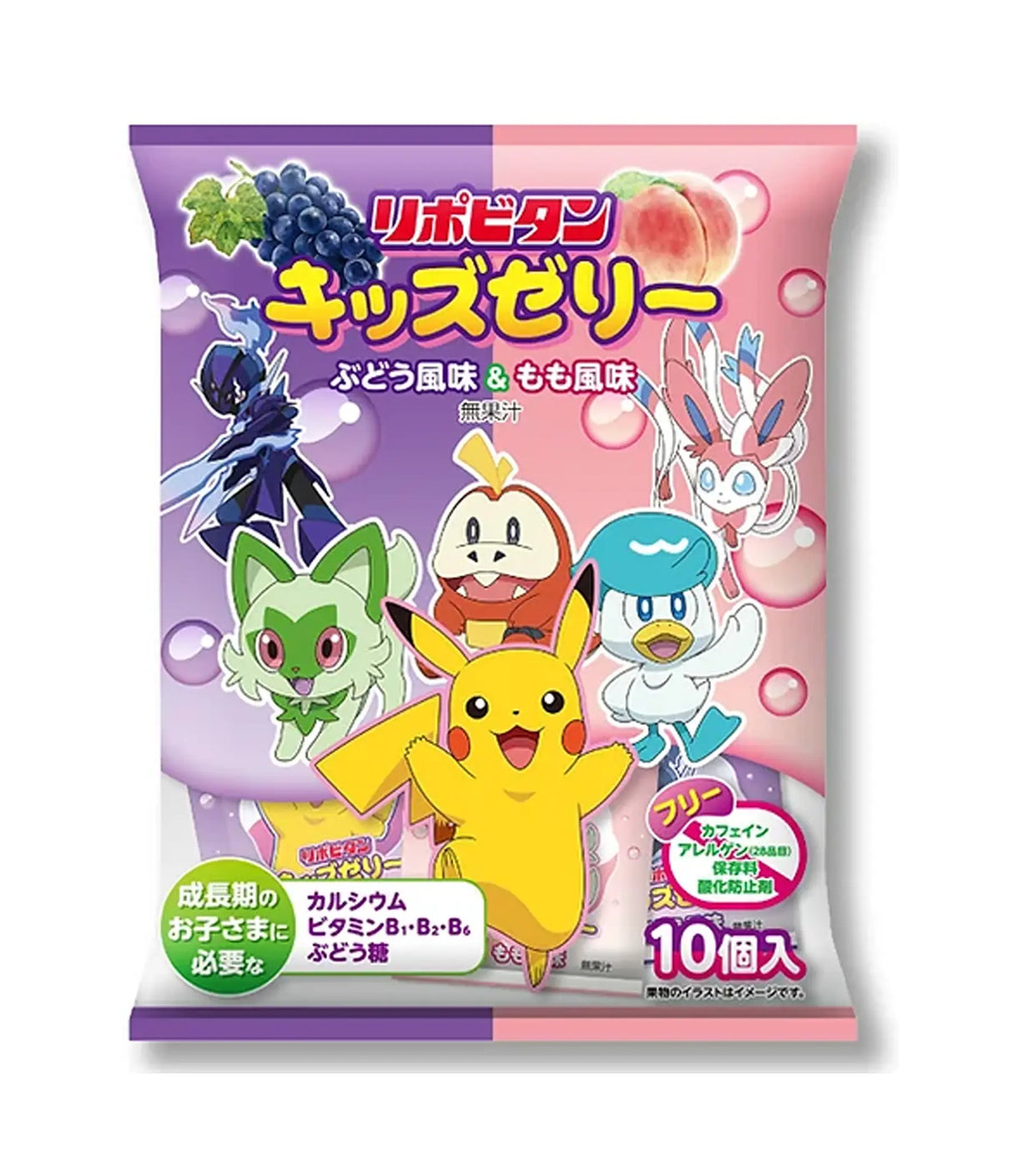 Taisho - Lipovitan Pokemon Jelly (Grape & Peach) 160g