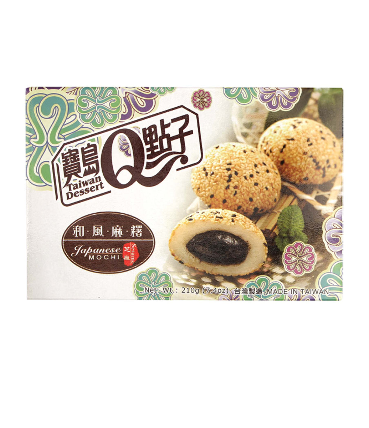 Taiwan Dessert Q - Sesame Mochi 210g