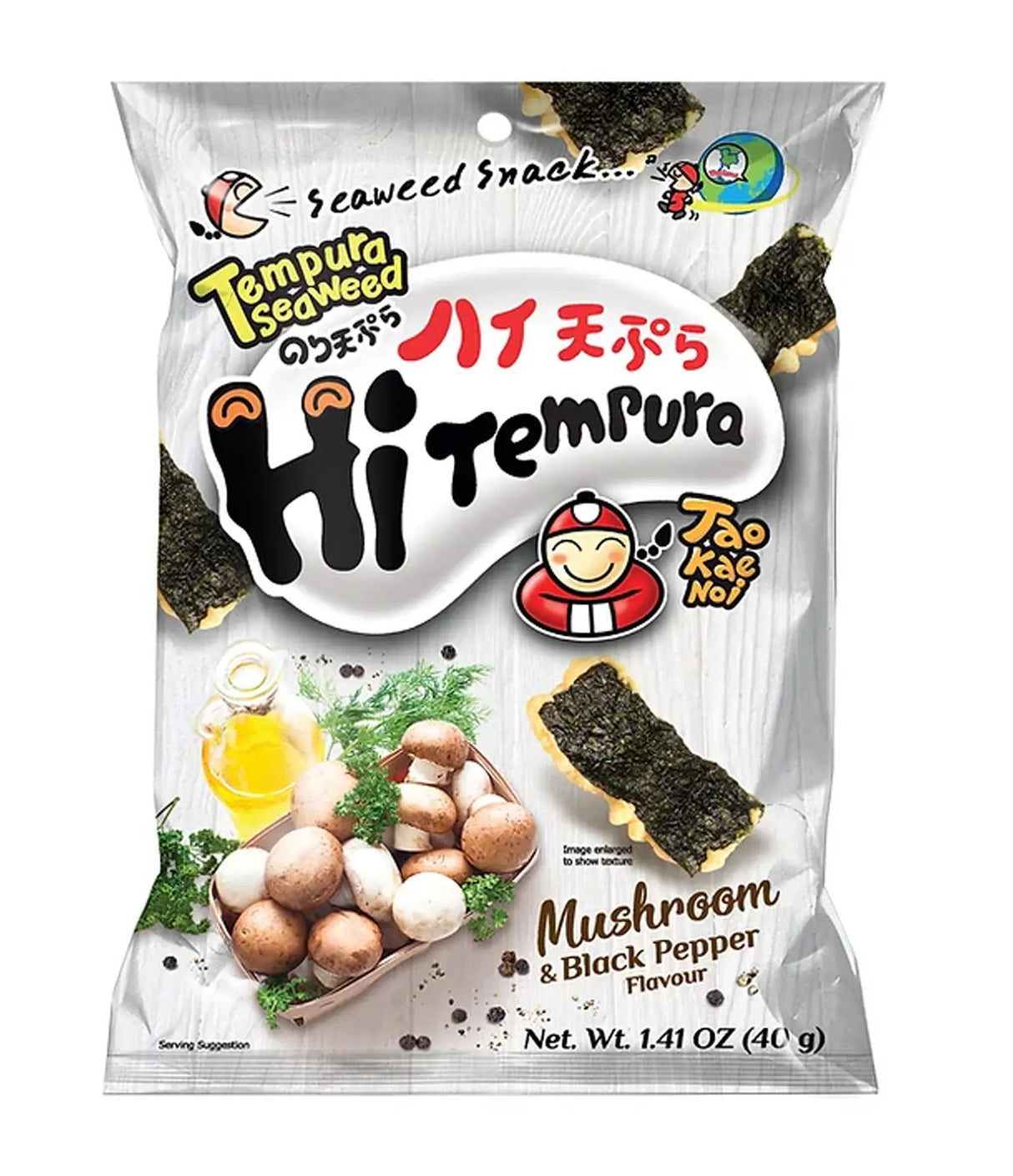 Tao Kae Noi - Tempura Seaweed (Mushroom & Black Pepper Flavour) 40g