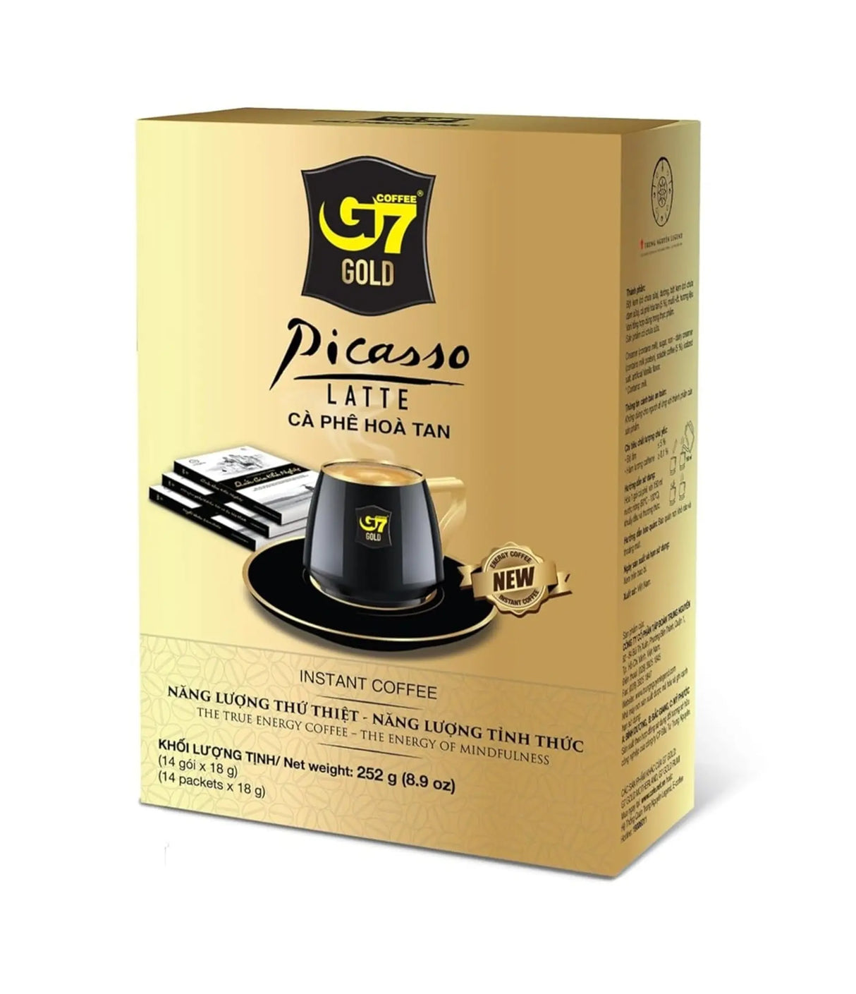 Trung Nguyen - G7 Gold Picasso Latte Instant Coffee 14x18g