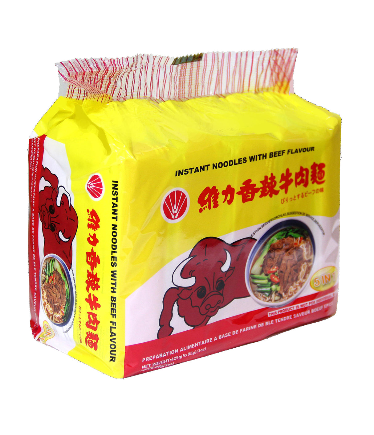 Wei Lih - Instant Noodles with Spicy Beef Flavour 5x85g