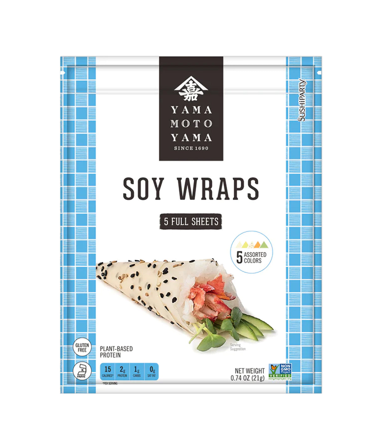 Yamamotoyama - Soy Wraps (5 Full Sheets) 21g
