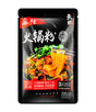 Packaged noodles with spicy and savory flavor on a black background